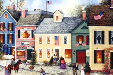 American Folk Art : Linda Nelson Stocks Folk Art Painting ...