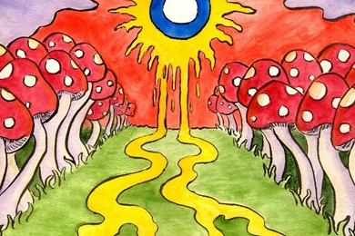 1280x720 Cool, Trippy Background, Amazing, Trippy, Mushrooms ...