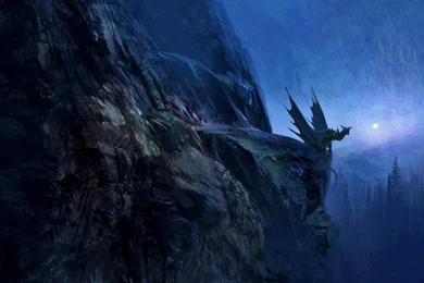 Dark, Magic, Fantasy, Dragon, Landscape :: Wallpapers