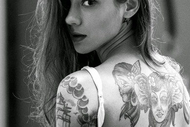 Beautiful Girl Tattooed Back iPhone 6 Plus HD Wallpapers / IPod ...