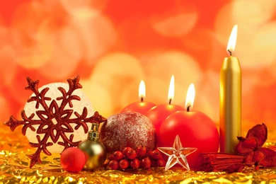 Christmas Candles HD Wallpapers 7 - Holiday Wallpapers Free ...