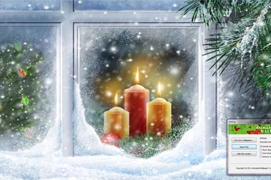 Christmas Candles Animated Wallpapers Download