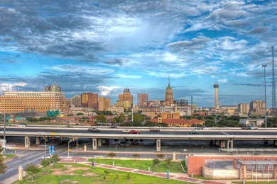 Download Bridge Highway Big City 3D Design Wallpapers