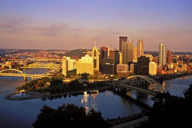 Pittsburgh Skyline Tattoo Wallpaper.