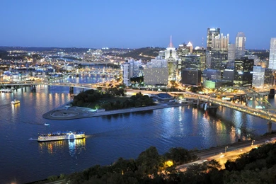 Pittsburgh Twilight Cityscape City Wallpaper Backgrounds Free ...