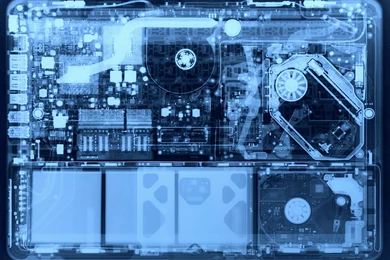 Aluminium MacBook X Ray Makes Perfect Desktop Backgrounds