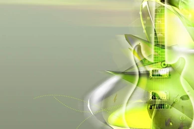 Wallpapers Bass Guitar Green Theme 1024x768