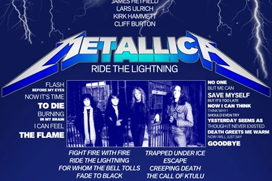 RePin Image: Metallica Ride The Lightning On Pinterest