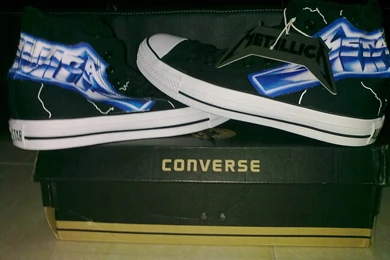 GARAGE 'eM Shop: Metallica Shoes Converse Limited Edition   Ride ...