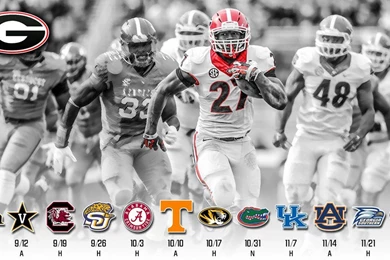 2015 UGA Football Schedule Wallpapers