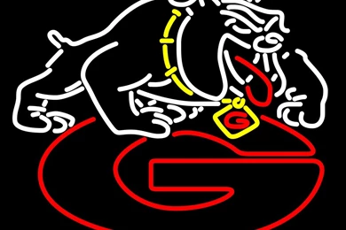 UGA Georgia Bulldogs Neon Logo By StephenBarlow On DeviantArt