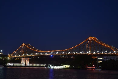 Story Bridge Bridges Australia Brisbane Bridge Night Lights HD ...