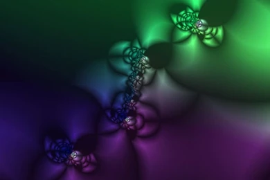 Cool Green And Purple Bubble Fractal Pattern. Abstract Backgrounds ...