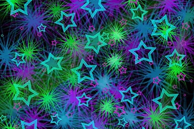 Black And Purple Stars Graphics And Comments