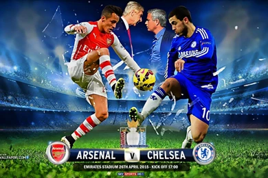 Download 1366x768 Arsenal FC Vs Chelsea FC 2015 Barclays Premier ...