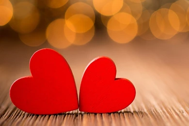 Wallpapers Download 480x800 Two Red Little Hearts   Love Wallpapers
