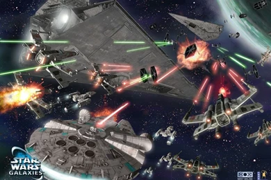 My Free Wallpapers   Star Wars Wallpapers : Space Battle