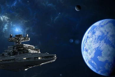 Star Destroyer Star Wars Spaceship Sci fi Space Wallpapers ...