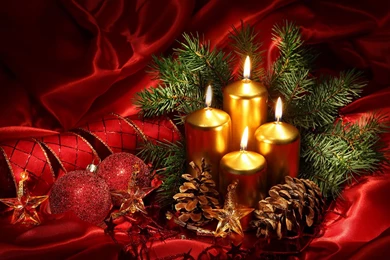 Christmas Candles HD Wallpapers 16 － Holiday Wallpapers   Free ...