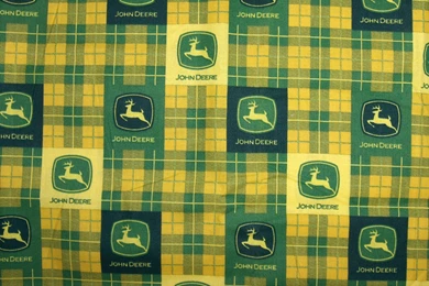 John Deere Fabric Pattern 3613 Yellow Deer On By WhiskersOnTheCat