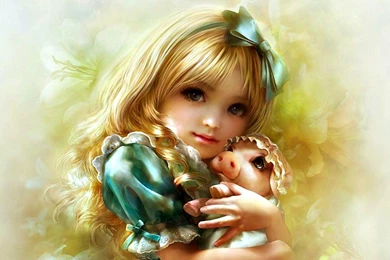 Alice With Piglet (