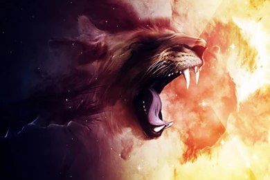 Full View And Download Roaring Lion Wallpapers 2