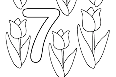 Number 7 Coloring Pages