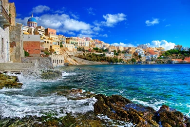 Greek Islands Series Syros Computer Wallpapers, Desktop ...