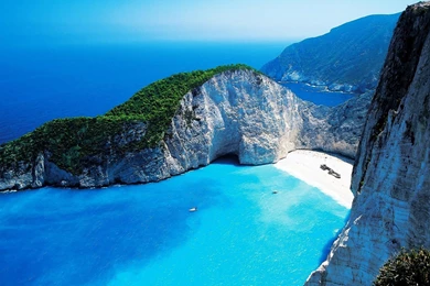 Beach, Sea, Landscape, Navagio Beach, Zakynthos, Greece Wallpapers ...