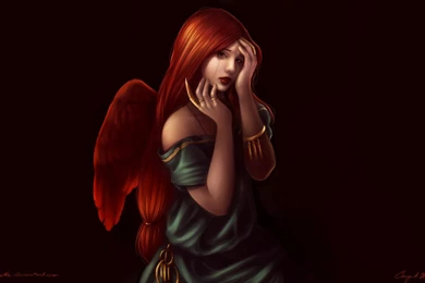 Angels Digital Art Black Backgrounds Hands On Face Wallpapers ...
