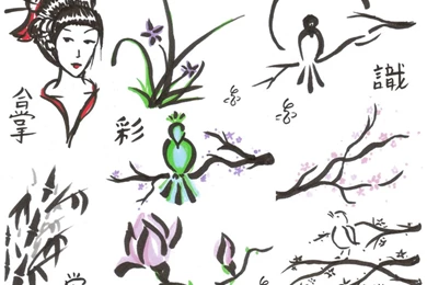 Sumi e Letterheads By DitzyDM On DeviantArt