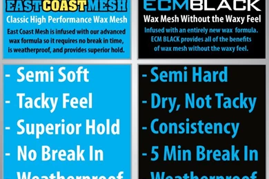 ECM BLACK Goalie 20D Lacrosse Mesh