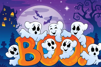 Boo Halloween Cartoon Wallpapers Free
