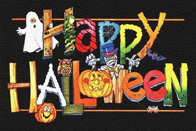 Wallpapers Happy Halloween Cartoon Wish 2015