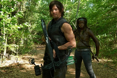 Daryl & Michonne The Walking Dead Wallpapers Wide 2880 Desktop ...