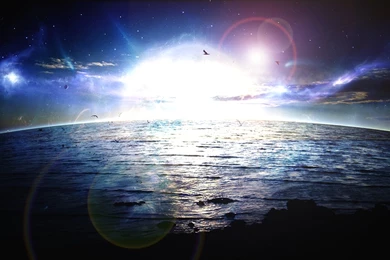 Sapce Water Planet Backgrounds By Raikouto On DeviantArt