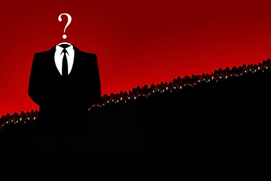 Wallpaper: Abstract, Black Suit, Red, Question Mark, Funny Wallpapers