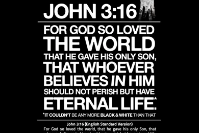 Free Desktop Wallpapers Download: John 3:16