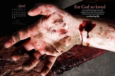 April 2012   John 3:16 Desktop Calendar  Free April Wallpapers
