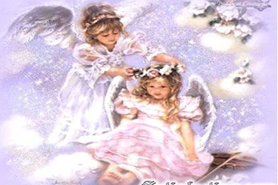 Wallpapers Little Angels Christmas Baby Angel 1024x768
