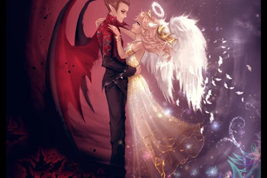 Good And Evil Angels Love Wallpapers From Angels Wallpapers