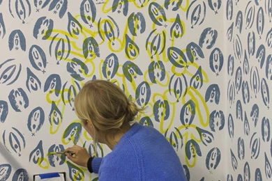 A Block Printed Wall — Jo Waterhouse