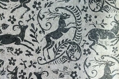 Hand Block printed Wallpapers