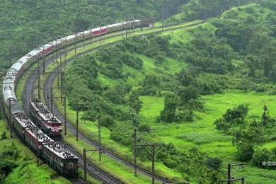 DURONTO EXPRESS MAGIC BHOR GHATS : INDIAN RAILWAYS ( 12297 ADI ...