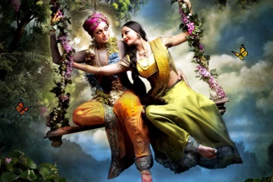 Wallpapers Lord Radha Krishna On Swing Hd 527769.6 1024x768 ...