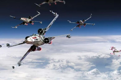 X WING FIGHTERS WALLPAPER   (
