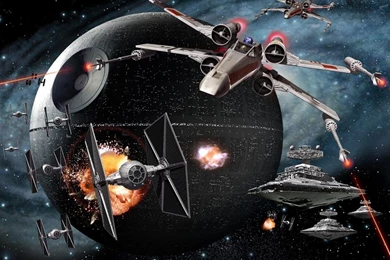 Star Wars Death X wing Tie Fighters