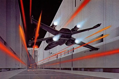 Star Wars, Death Star, X Wing, Artwork, Painting, Ralph McQuarrie ...