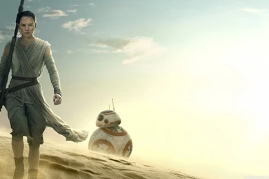 Star Wars The Force Awakens Rey BB 8 HD Desktop Wallpapers ...