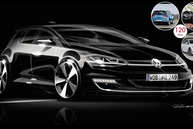 2013 Volkswagen Golf 7 (vii)   Design Sketch